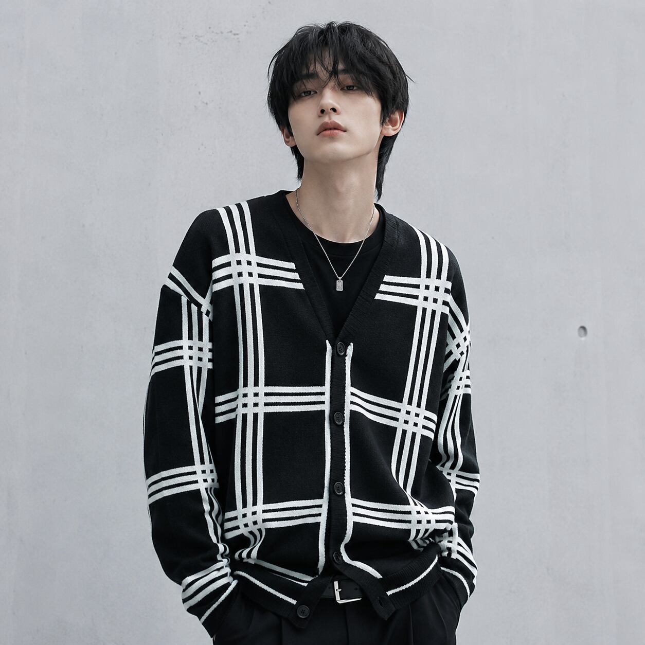 Border Line Cardigan 0010