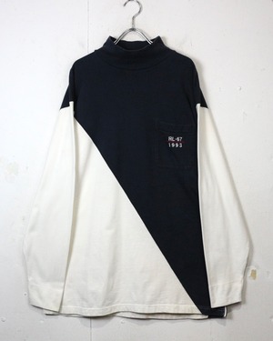 【Caka act2】“Ralph Lauren” Monotone Switching Sweatshirt
