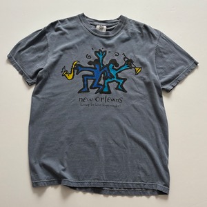 -USED- NEW ORLEANS JAZZ TEE -FADED BLUE- [M]
