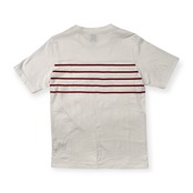 BOAT HOUSE ボートハウス ワッペン ボーダー柄 半袖Tシャツ サイズ 2 /ホワイト/キャプテンサンタ/レディース/日本製
