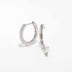 ダイヤモンド フープ  ピアス pt900 / 0.250ct×2