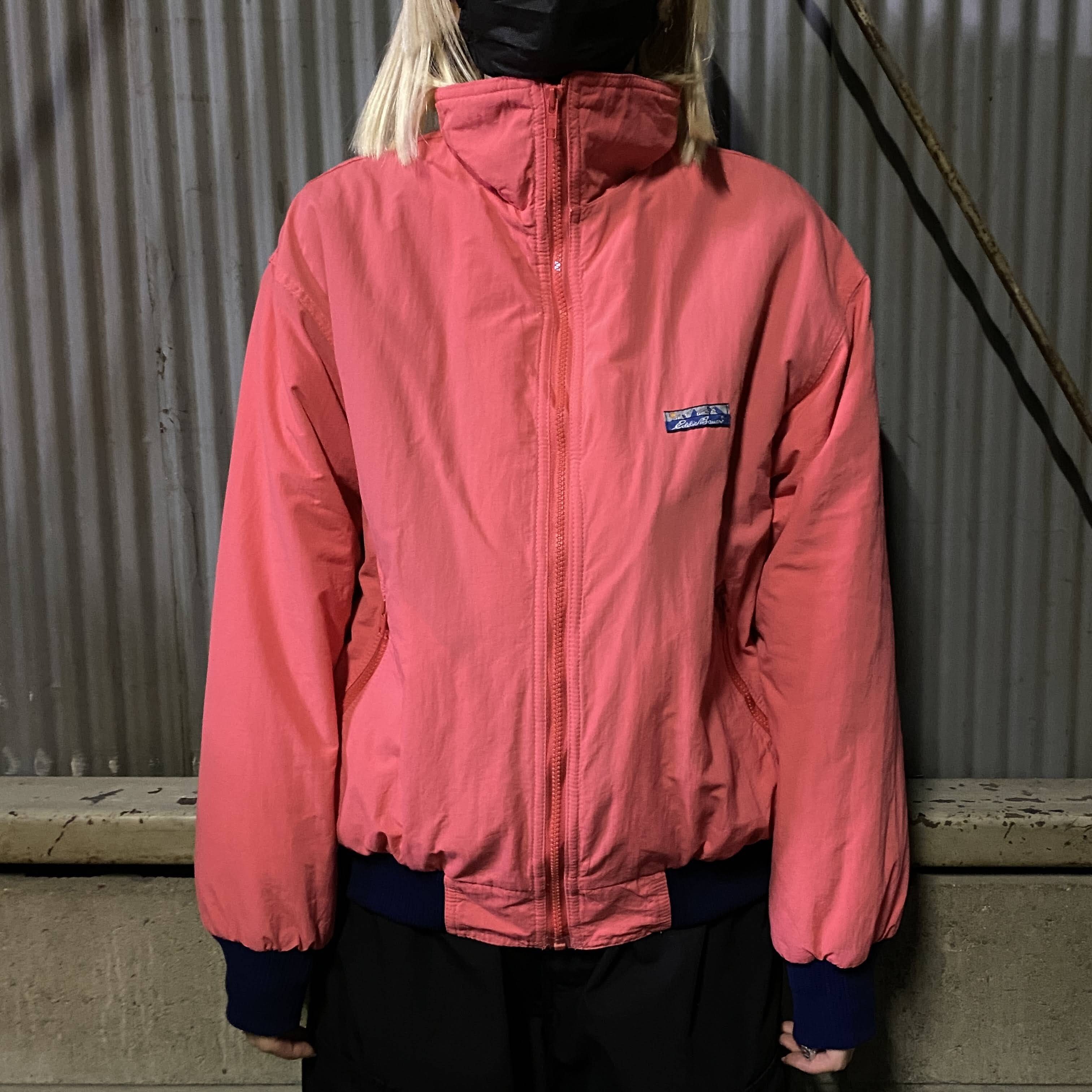 80年代 Eddie Bauer エディーバウアー 裏フリース ナイロンジャケット 