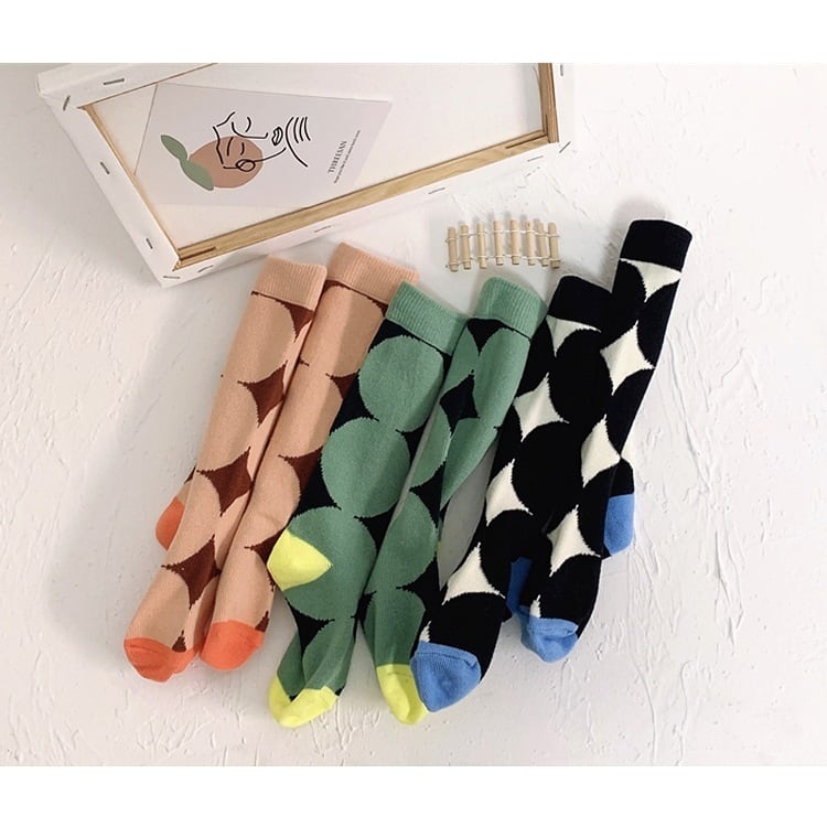 60%off【即納】ソックス 靴下 コントラストカラー 韓国子供服
