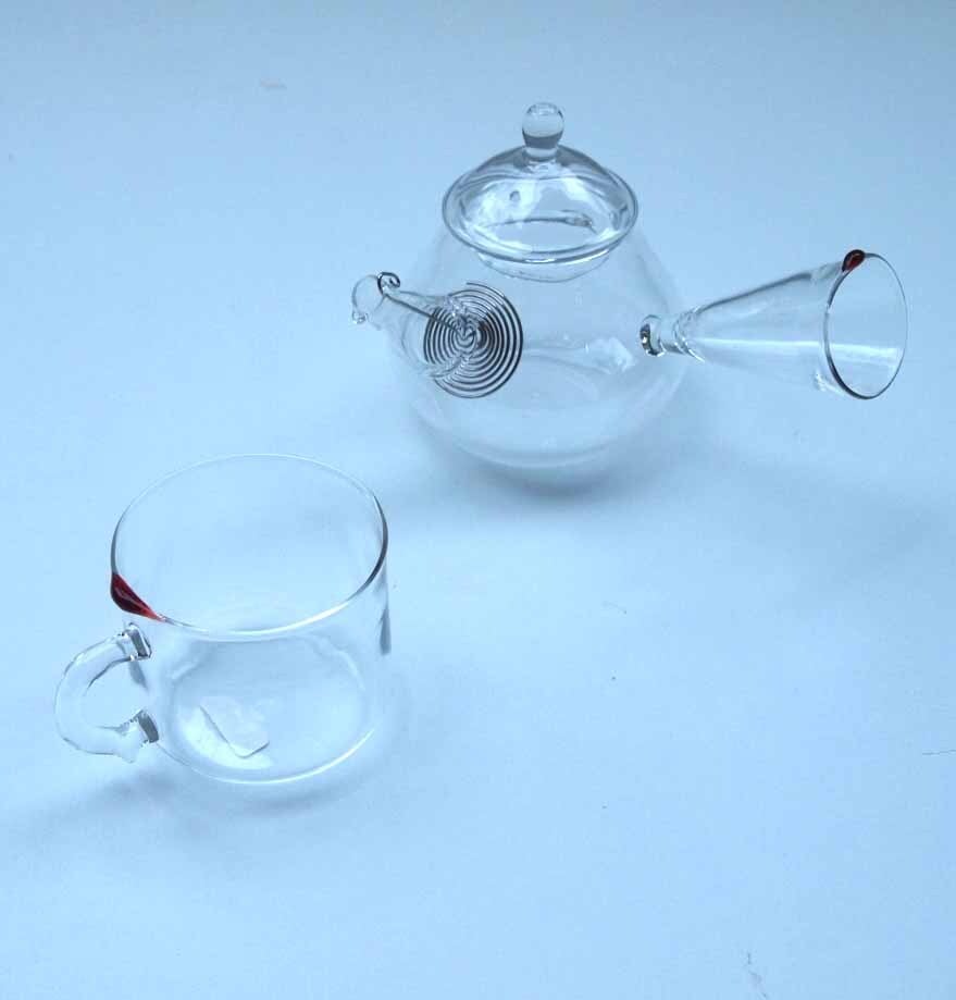 N-3 中野雄次（ガラス） - Chokkoshi 片手急須（茶こし付）（耐熱