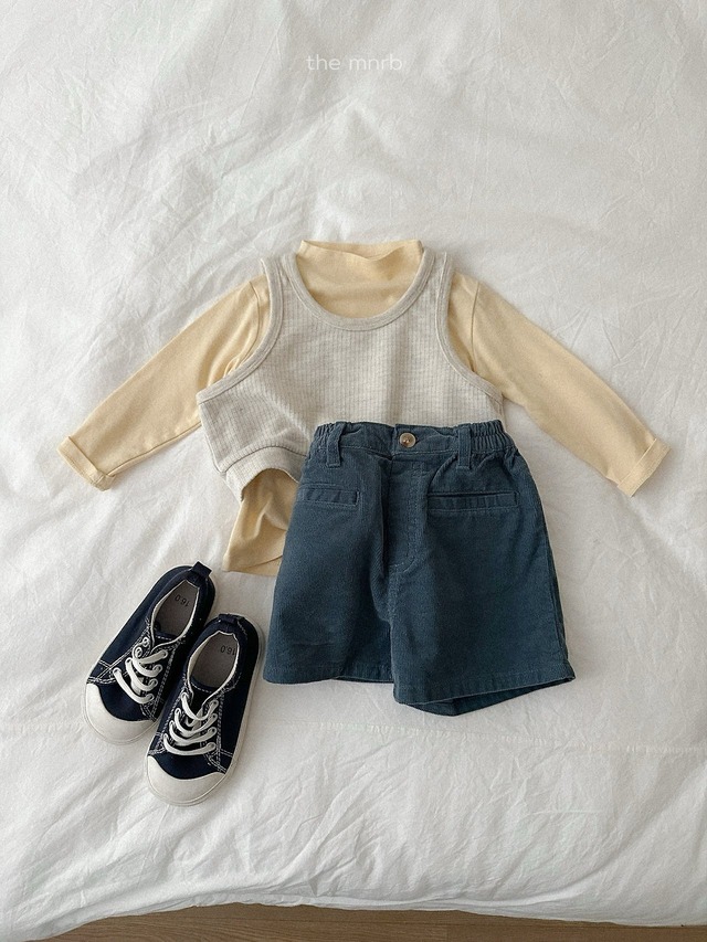 《予約》送料無料【minirobe】Blossom Half Turtleneck Tee