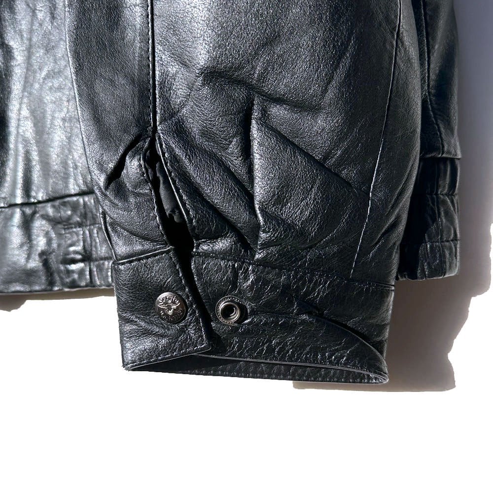 Sergio Valente] Vintage Big Silhouette Single Leather Jacket