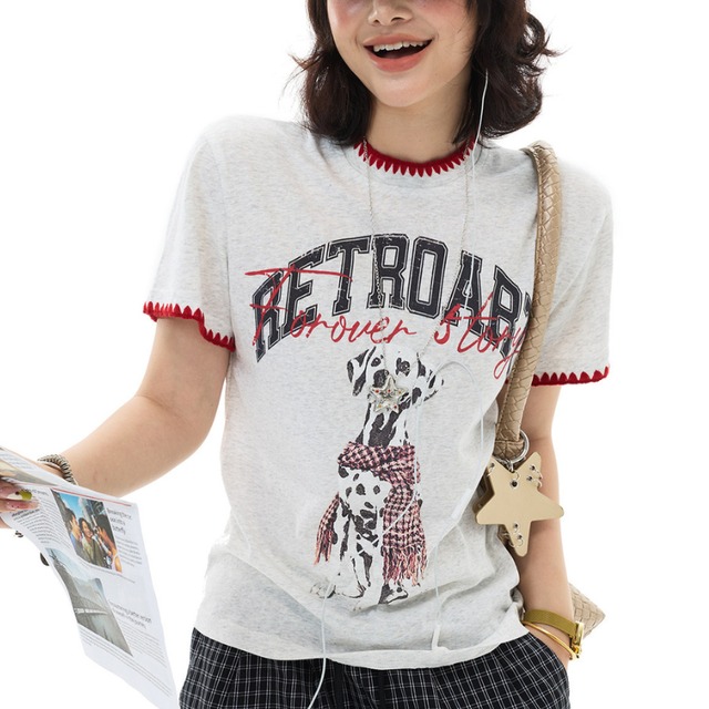 dalmatian logo short-sleeved tee　ダルメシアンロゴ半袖ティー　J1907