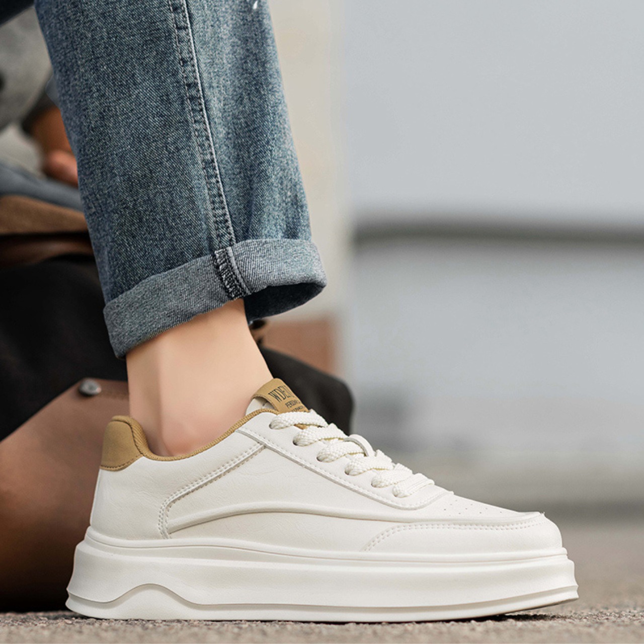 シューレースアップ ローカットスニーカー af0169