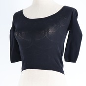 【美品 日本製 社交ダンス衣装】ブラック Chacott チャコット freed of london フリード ノーソーイング レッスン 練習着 黒