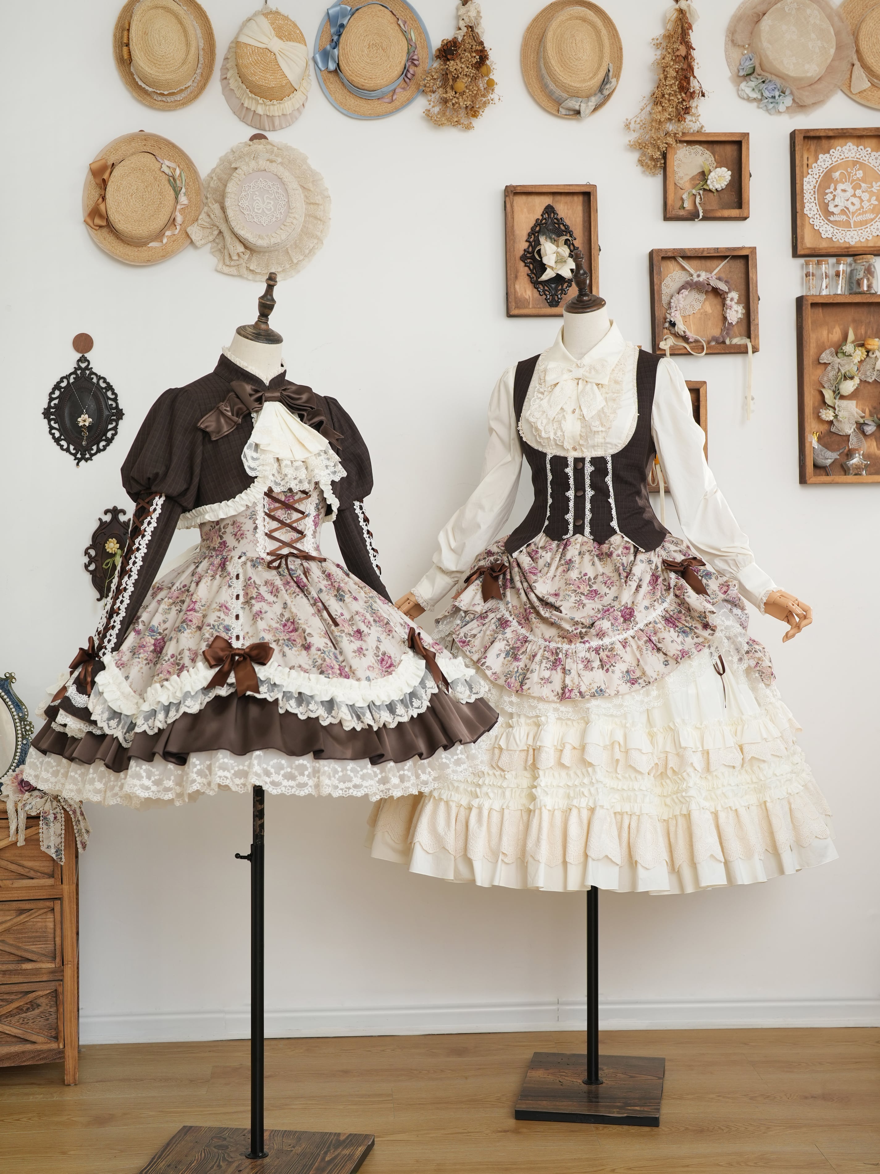 Fashion Show】フローレンス・ブーケ ドッキング風ワンピース