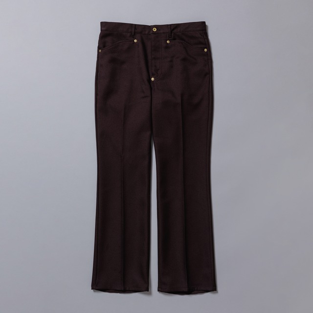 [SOLARIS&CO.]Polyester Flared Pants "B949"
