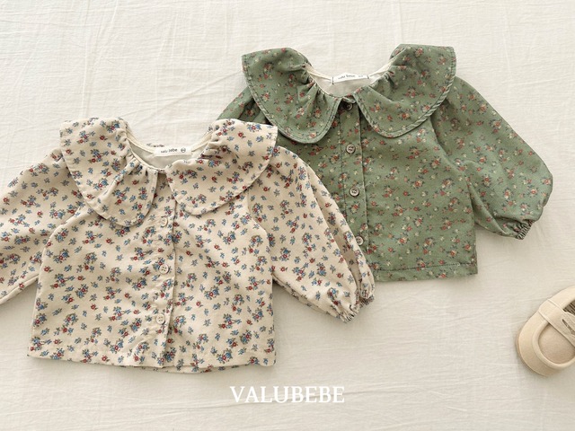 【予約/特典】valu bebe / Garnet flower blouse