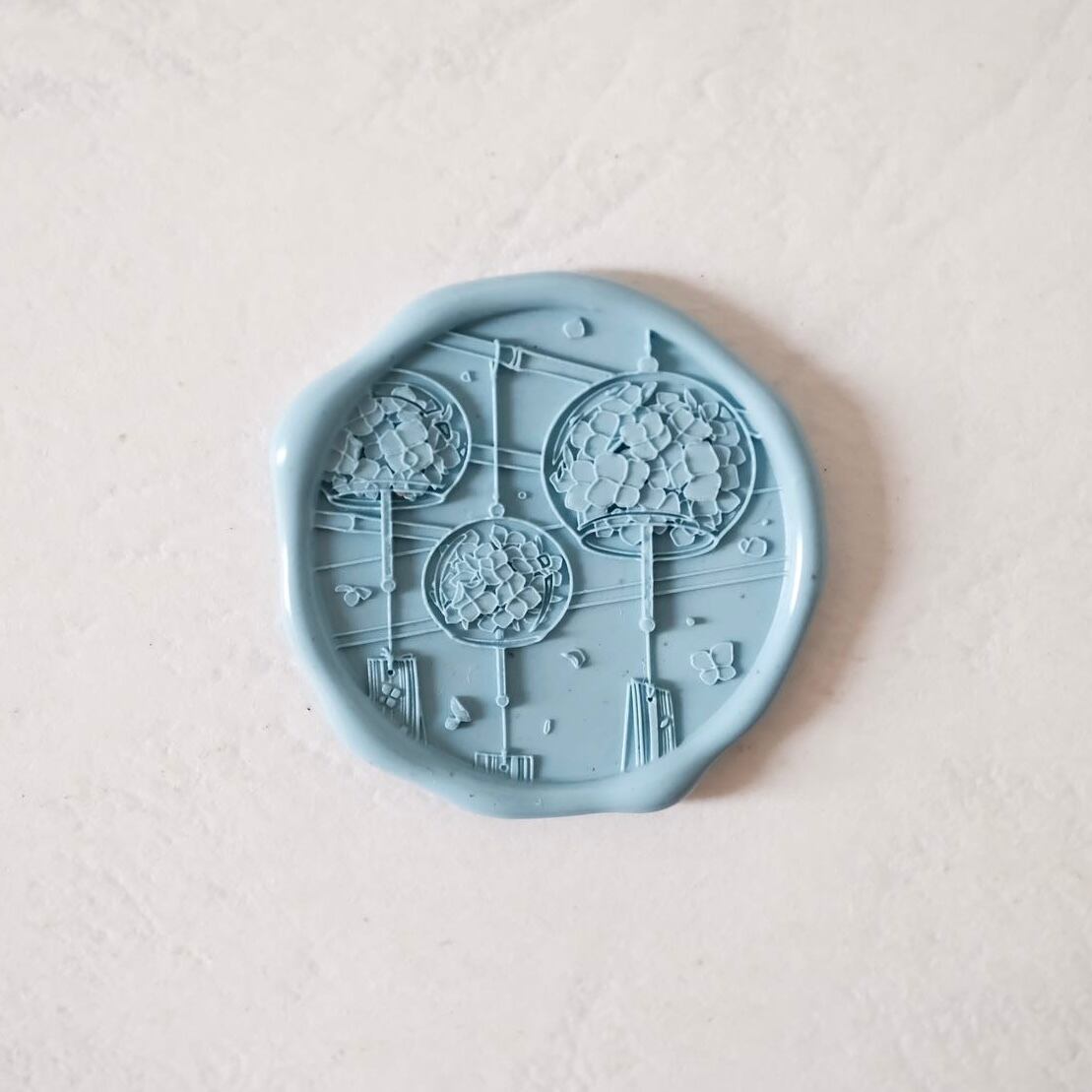 【限定入荷】あじさい風鈴|Hydrangea Wind Chimes 25mm・シーリングスタンプ