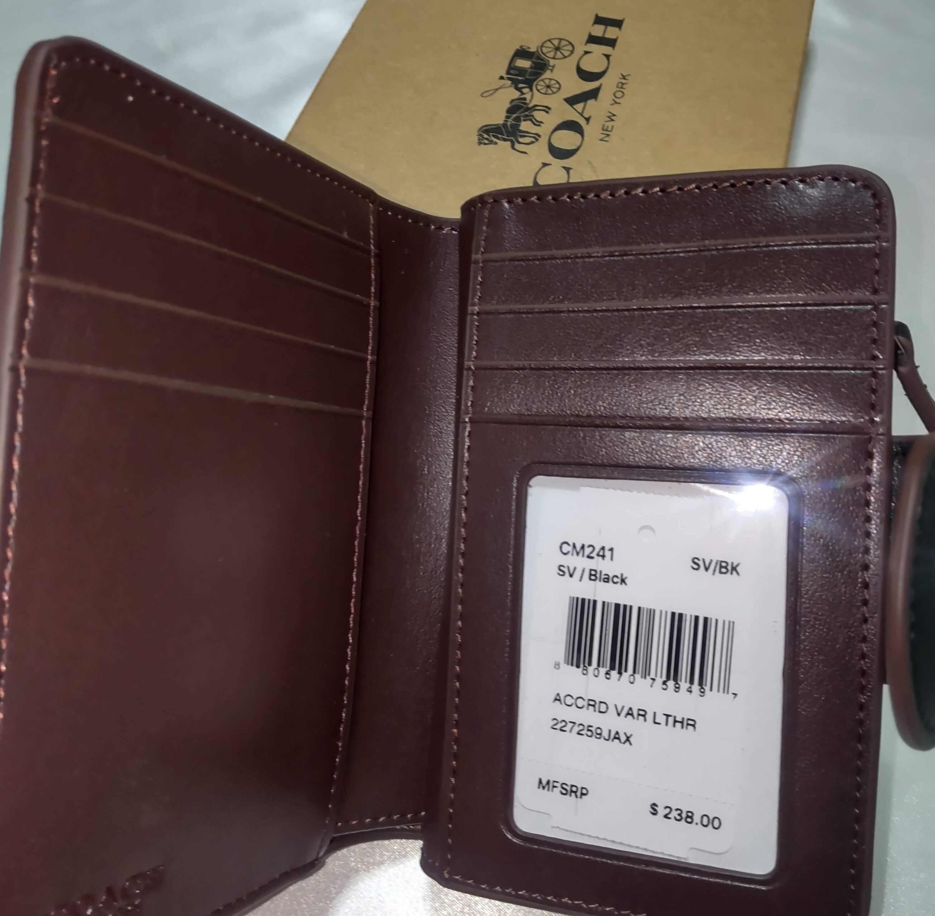 COACHコーチ 二つ折り財布 ミディアム コーナー ジップ ウォレット