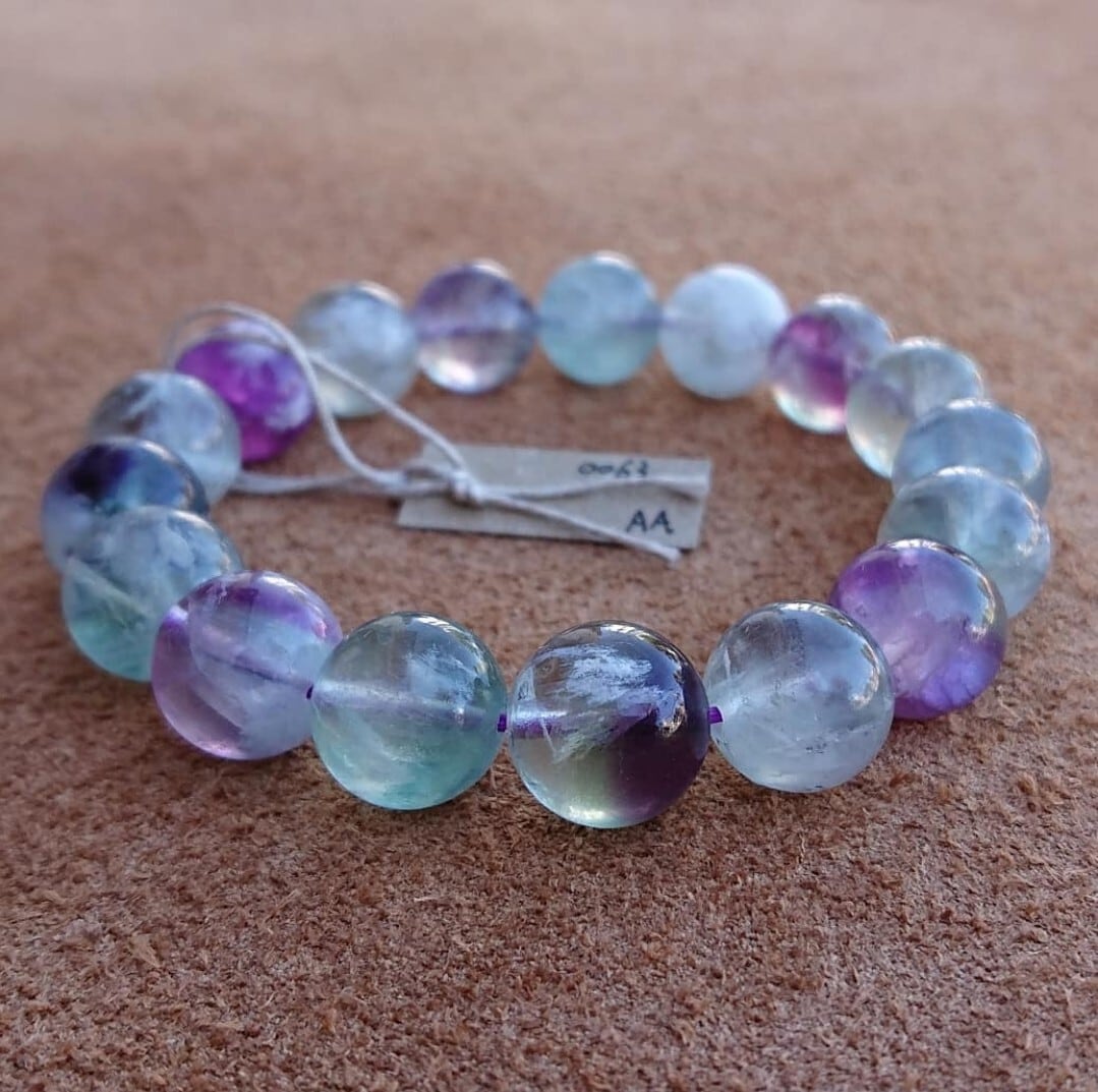 送料無料】 #0063 ブレスレット エンジェルフェザーフローライト