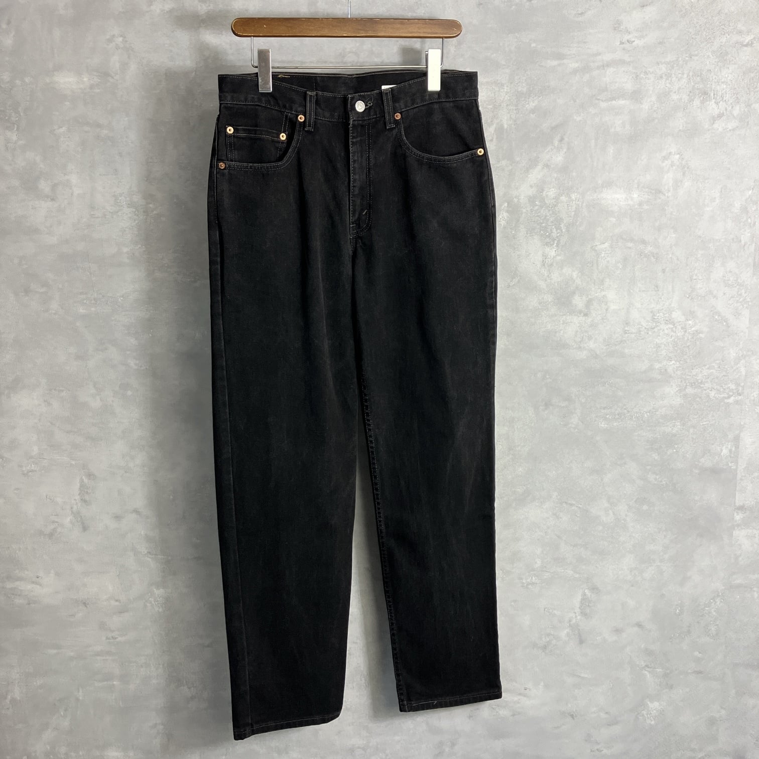 Levi's リーバイス 550 ブラックデニムパンツ メンズW38 古着 ビッグ