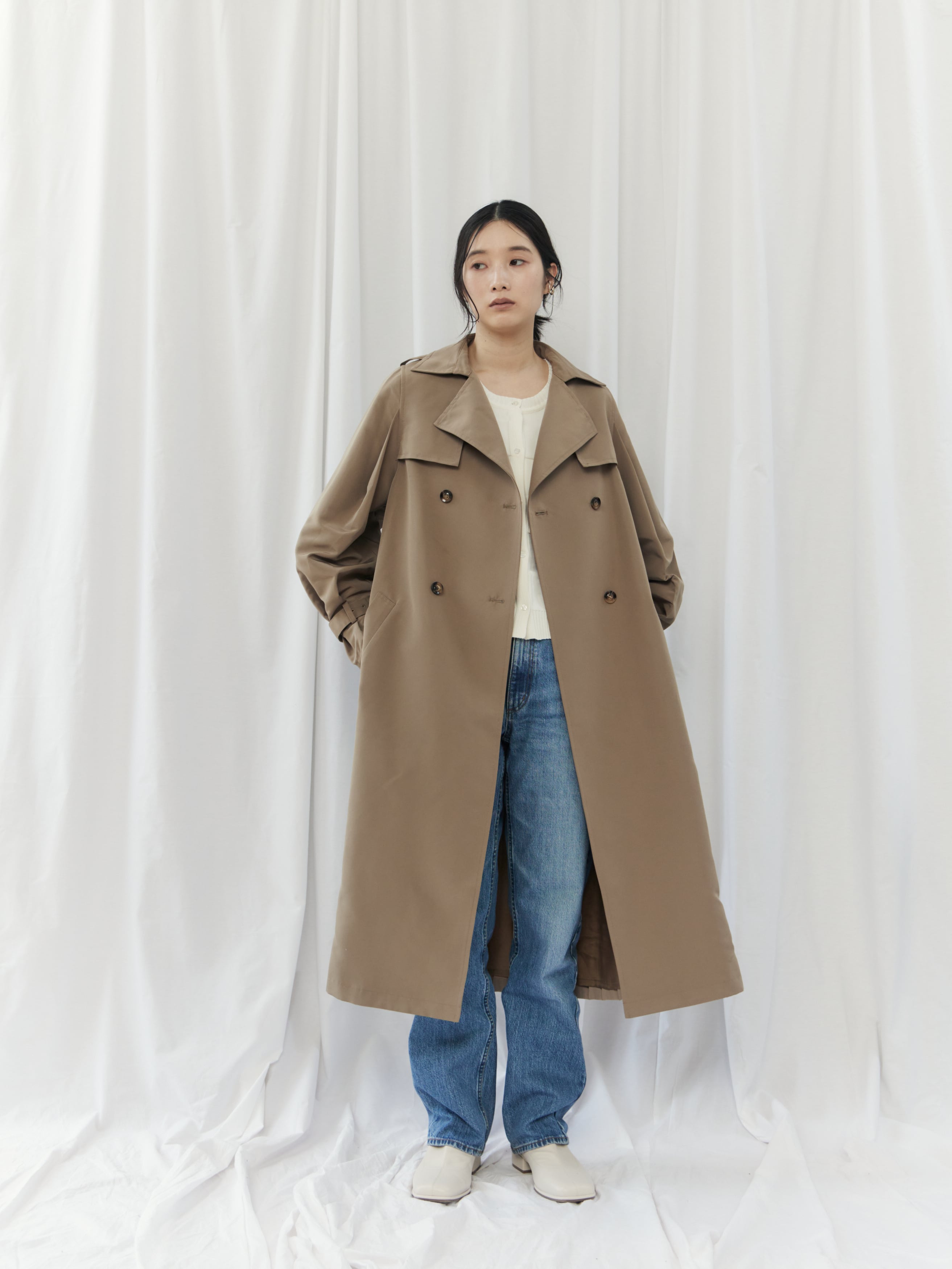 BACK PLEATED COAT（ﾊﾞｯｸﾌﾟﾘｰﾂｺｰﾄ）【3676101】 | CIEL'AIR
