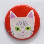 森邦保作品 猫マグネット N14（サバトラ白イメージ）ロゴマークなしです。