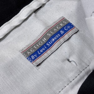 90s Levi's ACTION SLACKS BLACK made in USA W38L30