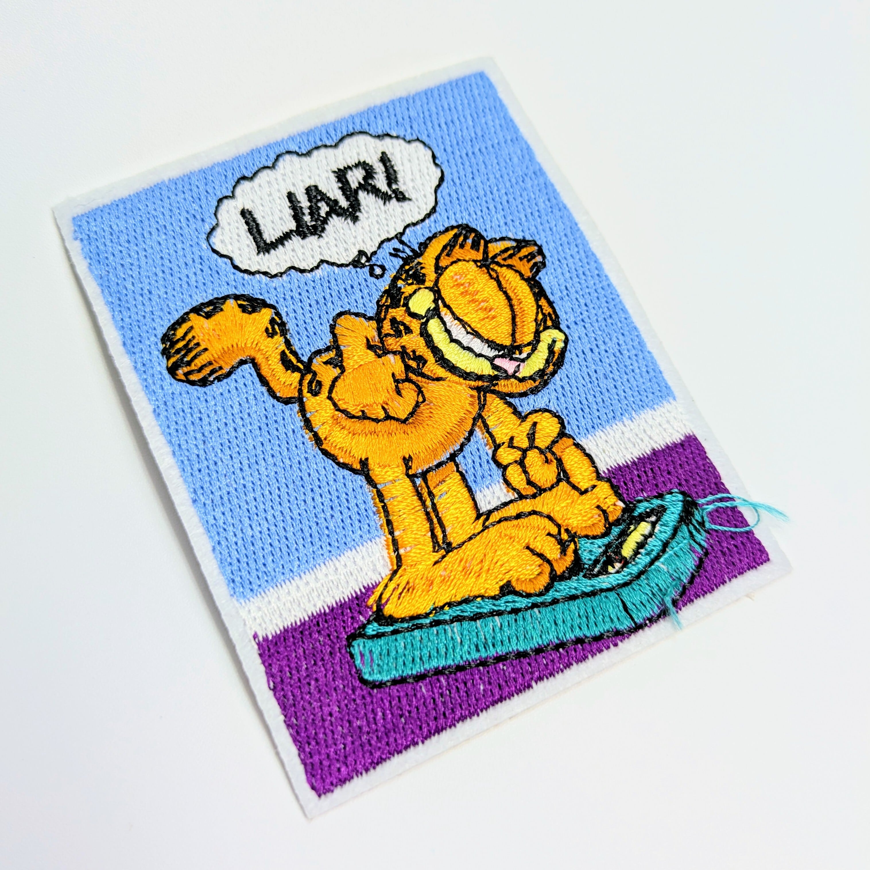 送料無料！ ★刺繍アイロンワッペン★【 Garfield（ ガーフィールド ）】 〚アメリカン雑貨 アメトイ〛