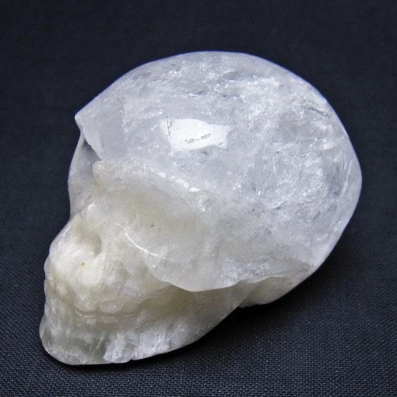 水晶 ドクロ スカル 置物 一点物 145-1781