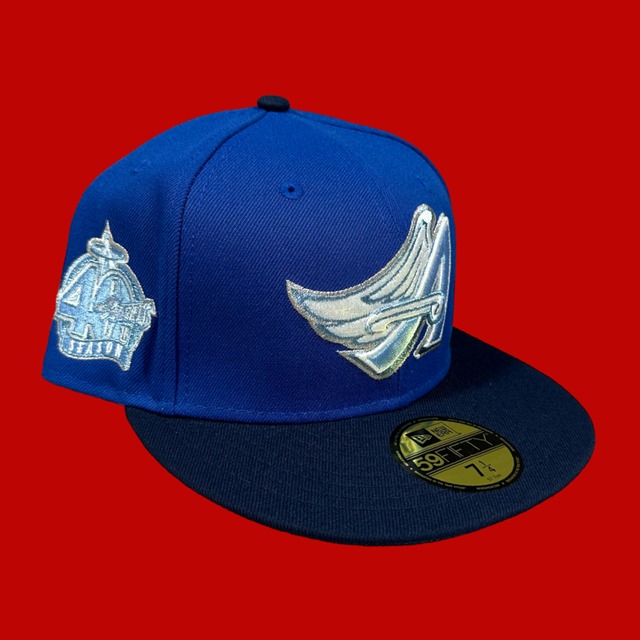 Anaheim Angeles 40th Season New Era 59Fifty Fitted / Blue,Navy (Suede Light Blue Brin)