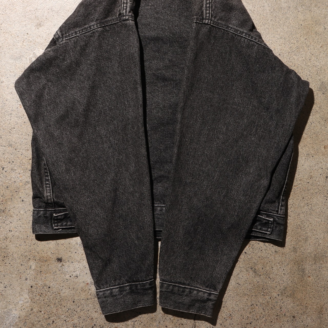 美品 M 先染め 70507 USA Levi’s ブラックデニムジャケット 黒 リーバイス