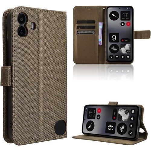 For Nothing CMF Phone 1 ケース 手帳型 BAOLINTX 高級PUレザー 携帯ケース 耐衝撃 軽量 薄型 カード収納 横置き機能 対応 指紋防止 カバー マグネット 全面保護 Nothing CMF Phone 1 カバー ブラウン 2693