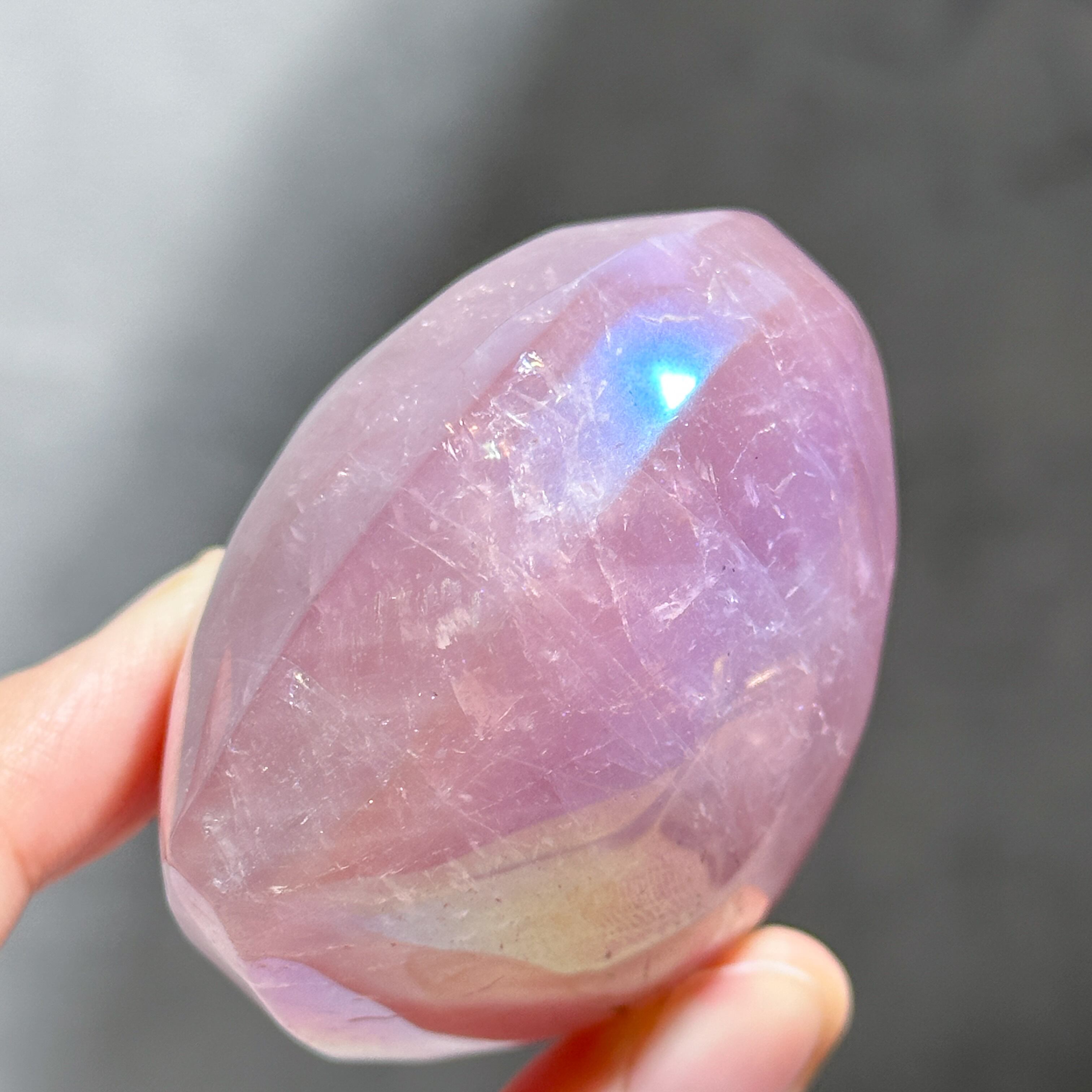 ぷっくり♡濃い♡Bigエンジェルオーラローズクォーツ ハート03♡ Angel