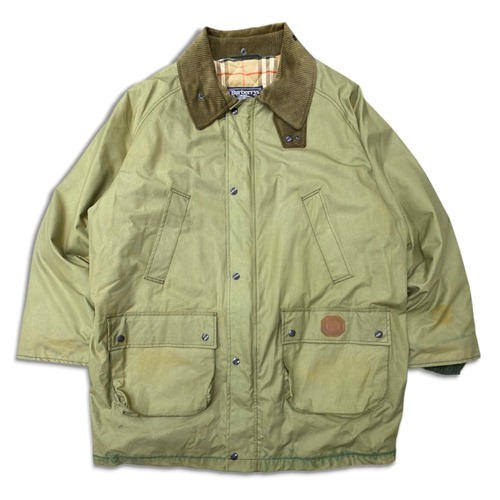 【BURBERRYS】90s バーバリー　オイルドジャケット(オイル抜き) ジャケット　ミリタリー　ブルゾン　