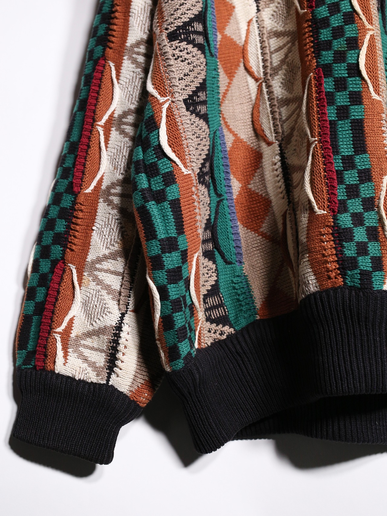 ”3D” pattern classical good coloring knit - 10