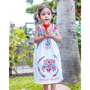 Mexican Embroidered Dress [Size 6T/120cm]