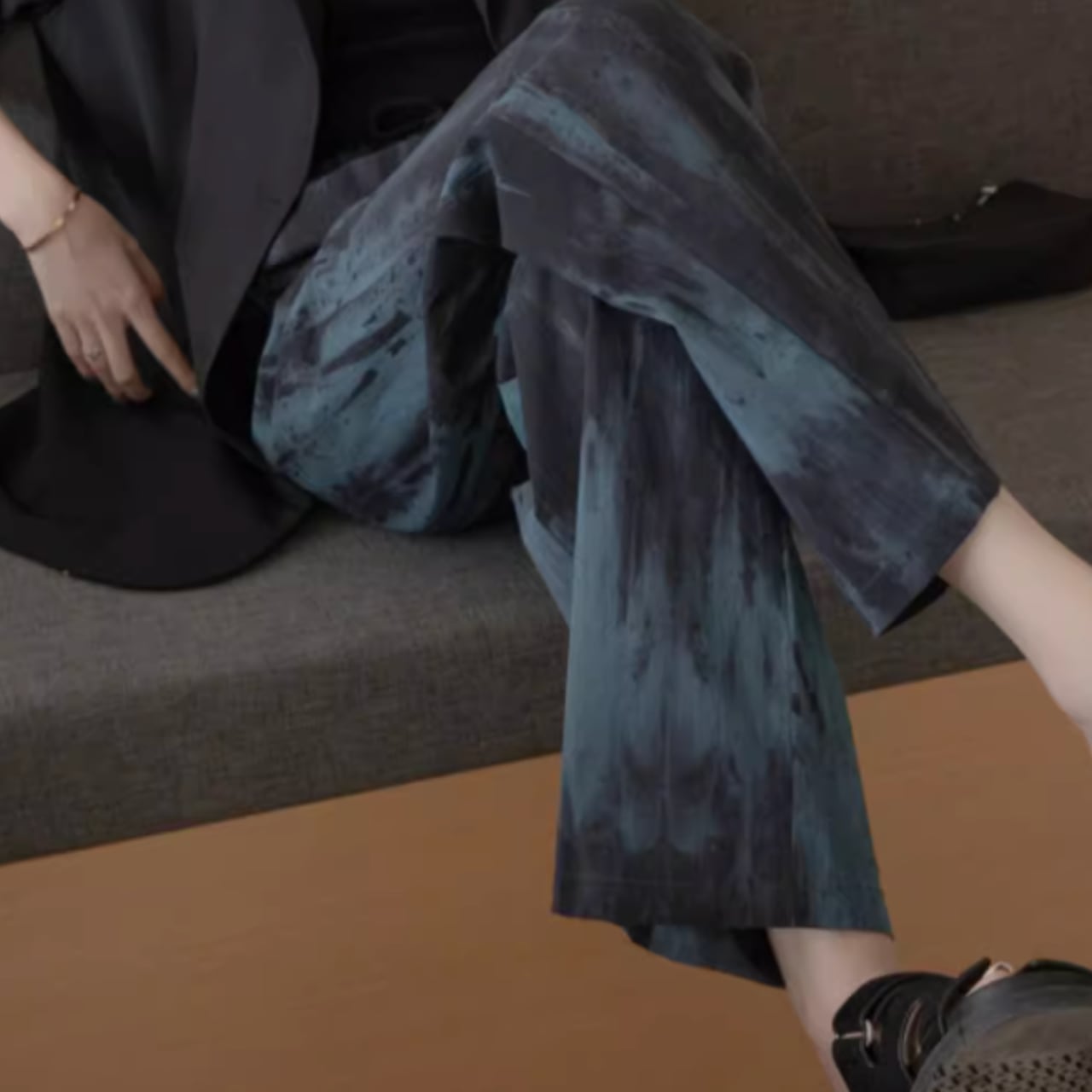 Tie-dyed casual pants S1125