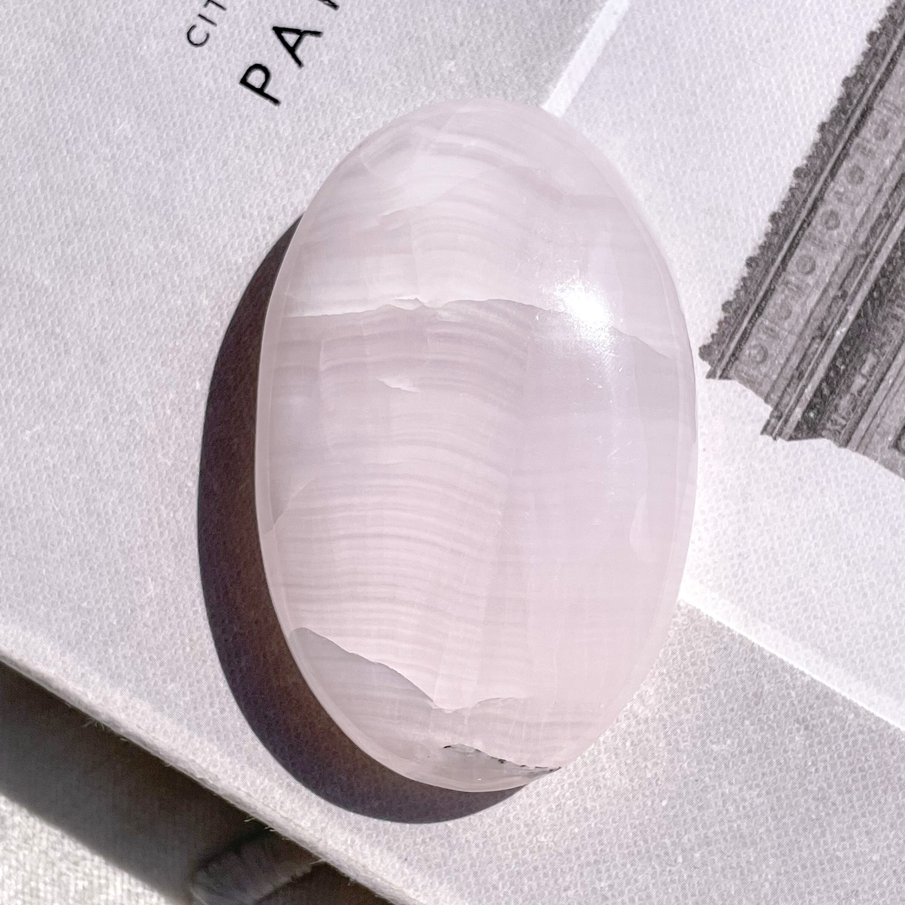 Pink Calcite Palm 2 ✧ ピンクカルサイト