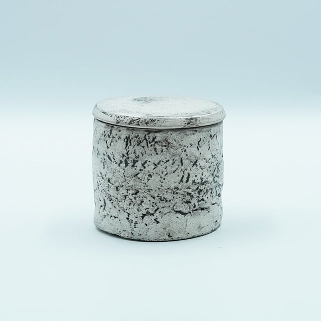 野田里美　足付 長板皿　銀彩 企画展】侘び銀彩 足付長板皿 【野田 里美】 | 器 ギャラリー 香綵