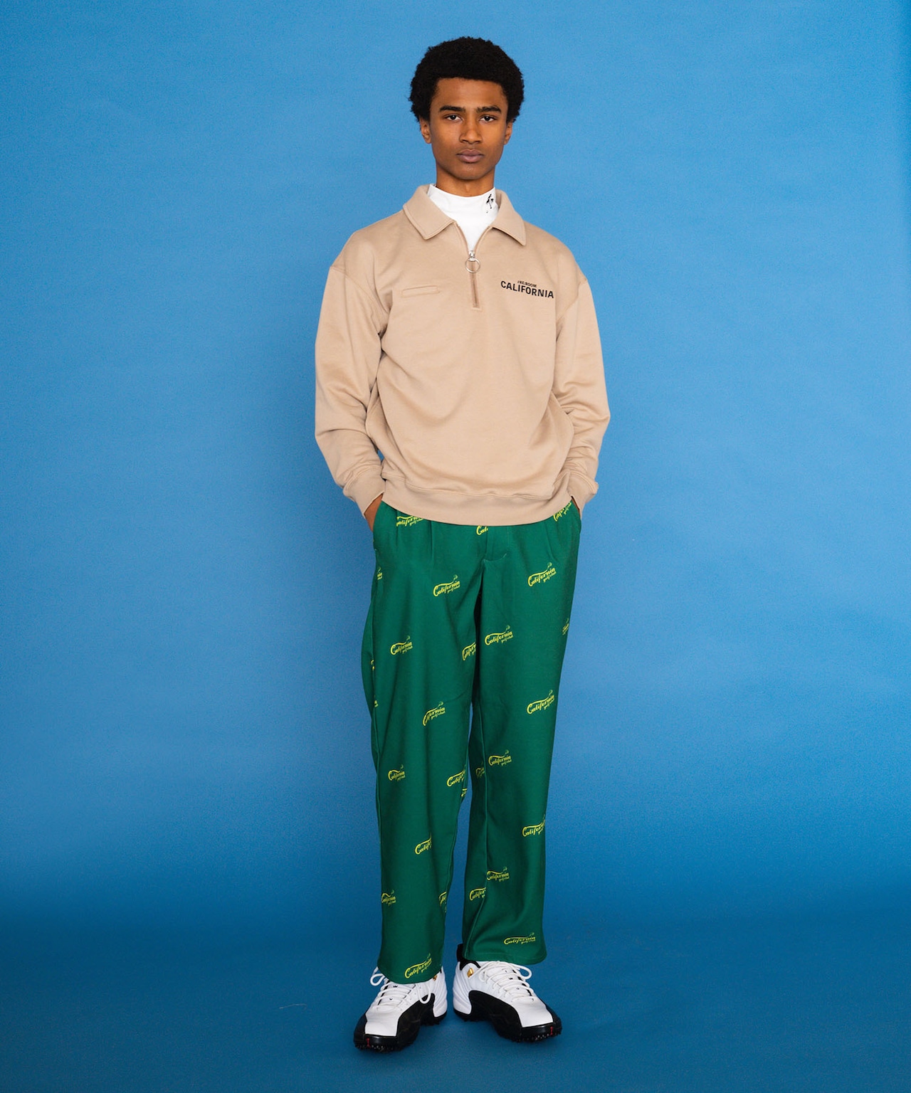 【RCGC】CGC LOGO PATTERN STRETCH WIDE TUCK PANTS［RGP008］