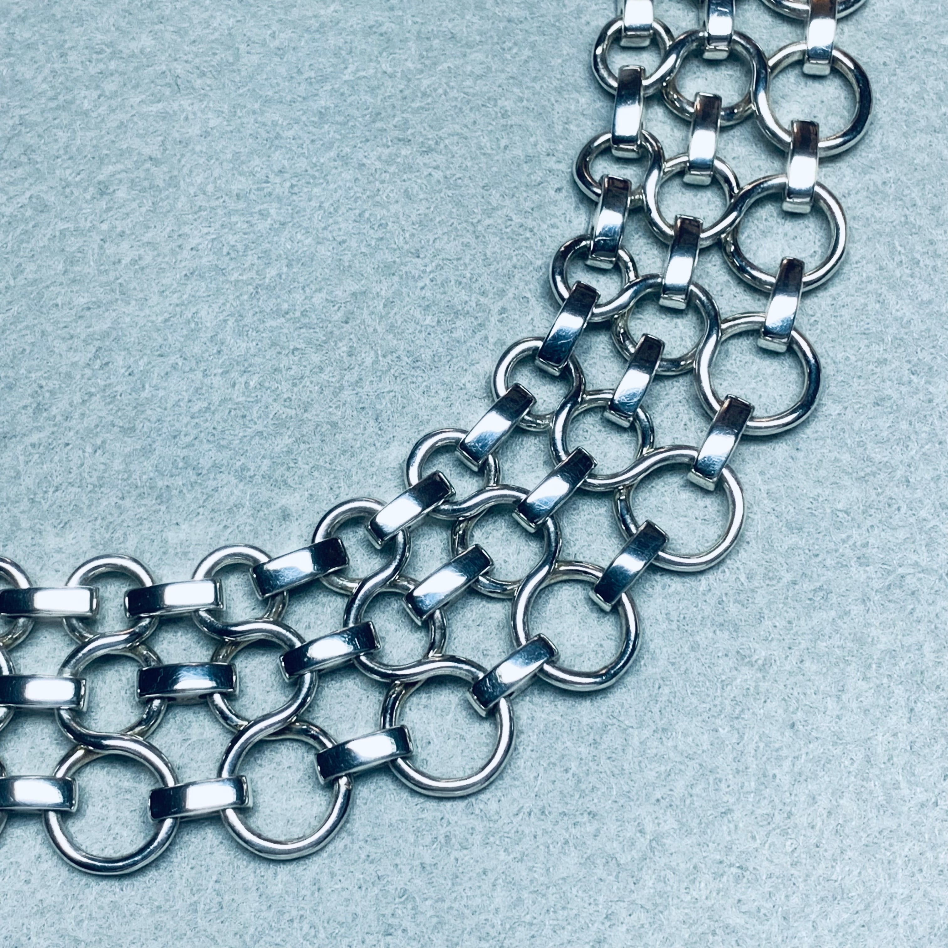 VINTAGE TIFFANY & CO. Infinity Link Necklace Sterling Silver