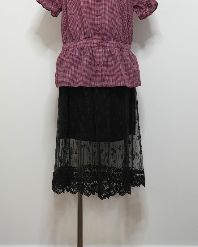black sheer skirt