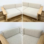 石巻工房 by Karimoku KOBO SOFA 2P イシノマキコウボウ 2人掛けソファ【中古】【300サイズ】