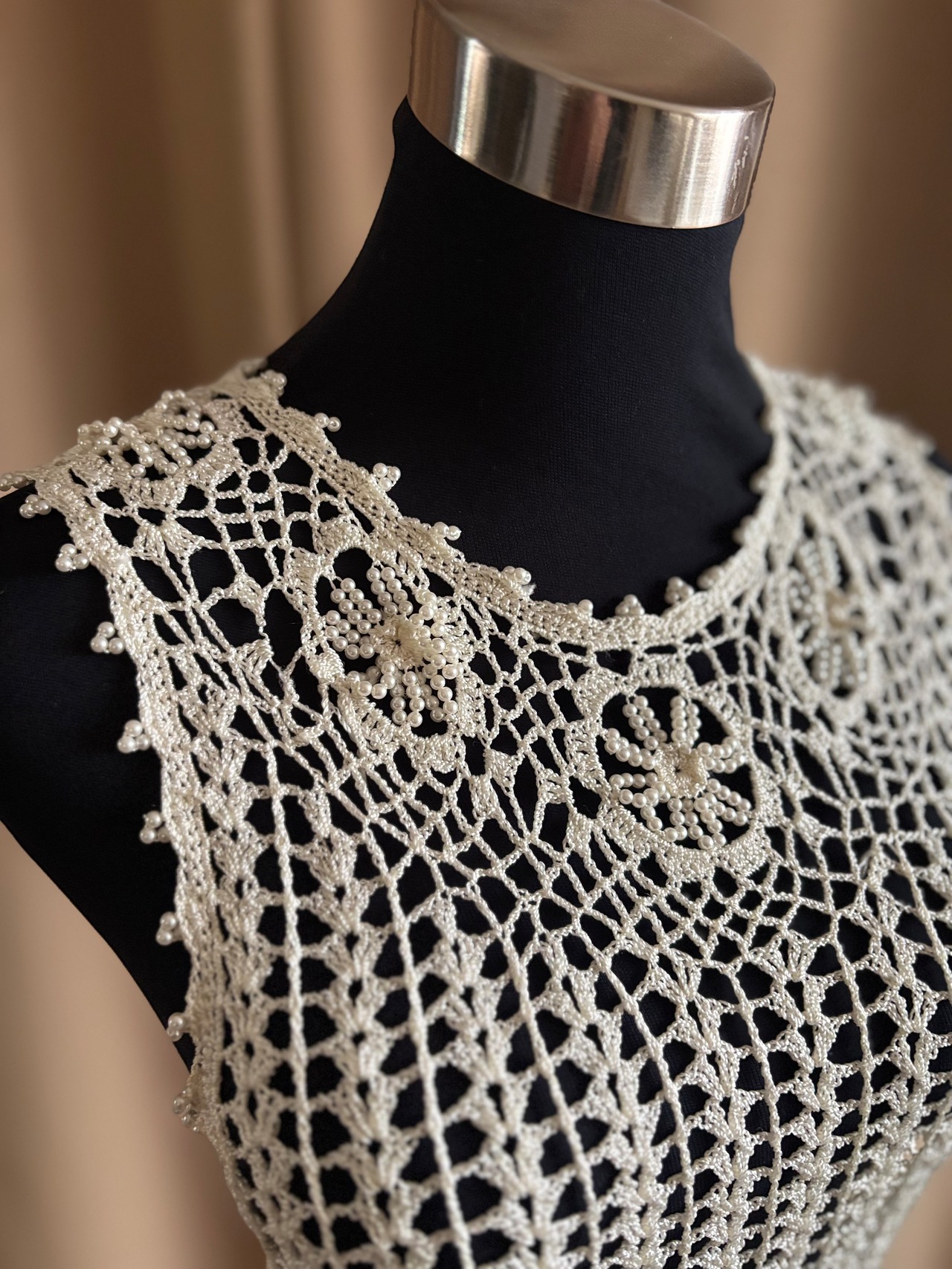 floral design crochet tops-5164-2