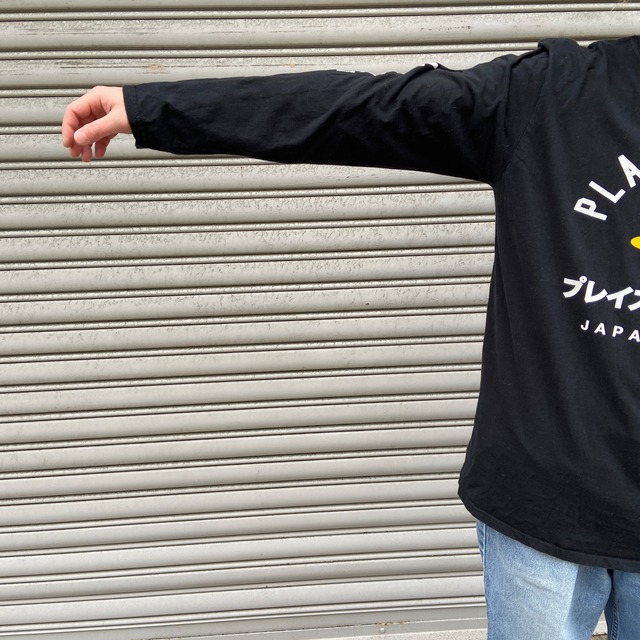 PlayStation プリントロンT スリーブロゴ ゲームT ブラック L