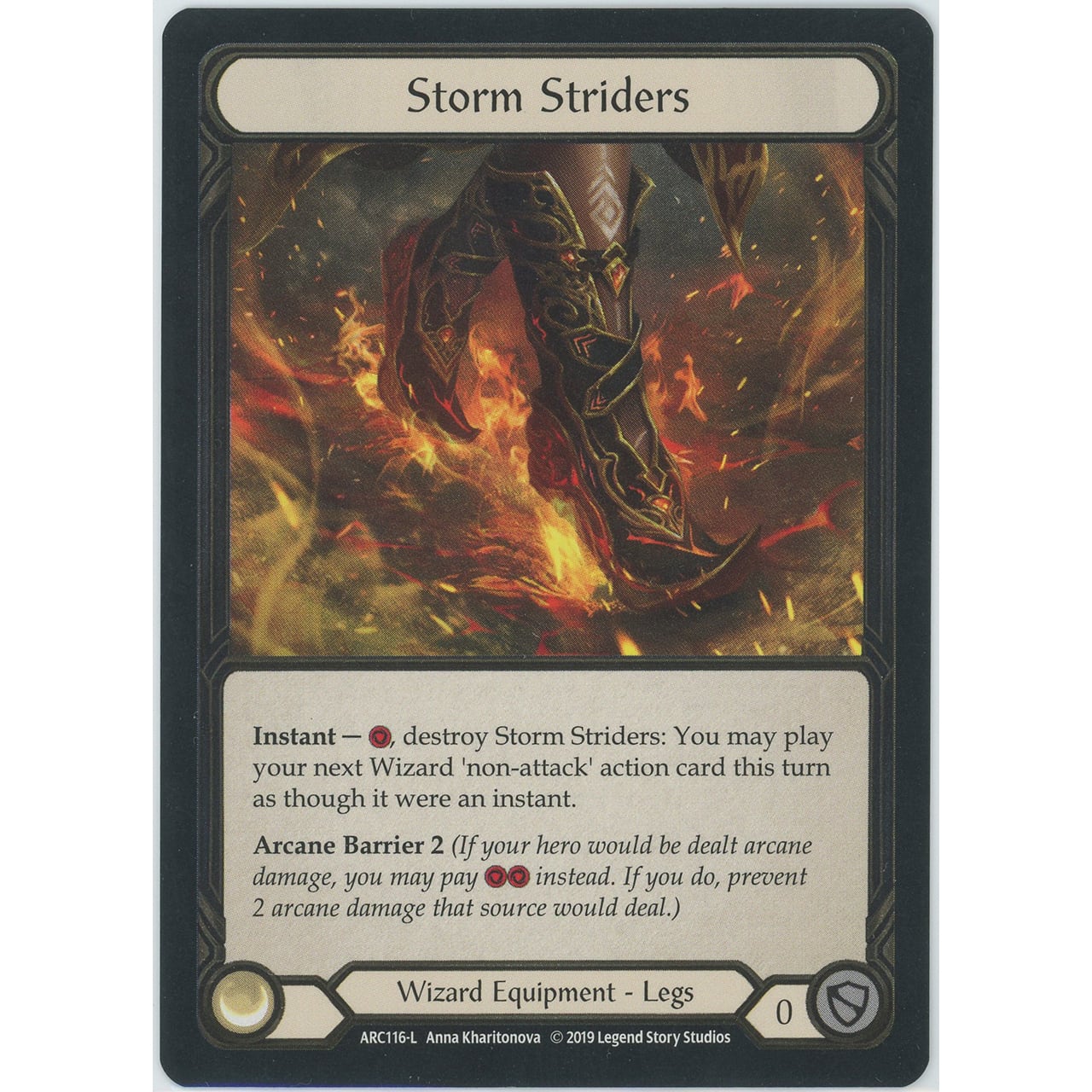 入手後スリーブに入れて保管Flesh and Blood [L]  Storm Striders