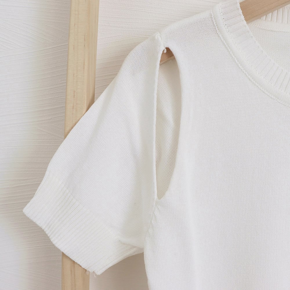 肩出し へそ出し ニット トップス レディース 韓国 春夏 かわいい 大人 きれいめ クロップド丈 おしゃれ カジュアル 大人可愛い 大人女子