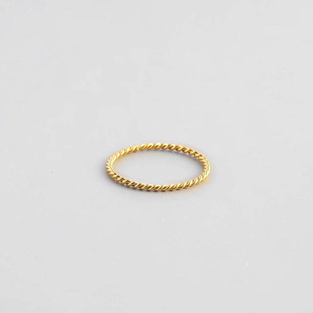 316L tiny twist ring #r80　☆