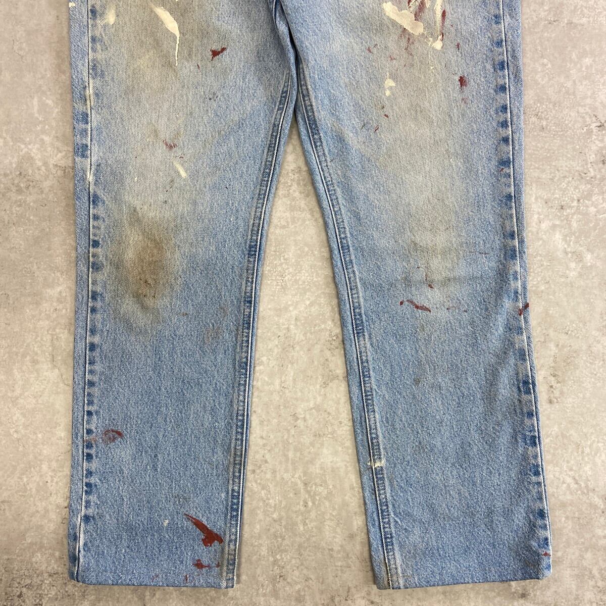 Carhartt カーハート リアルペイント ペンキ デニムパンツ 5ポケット