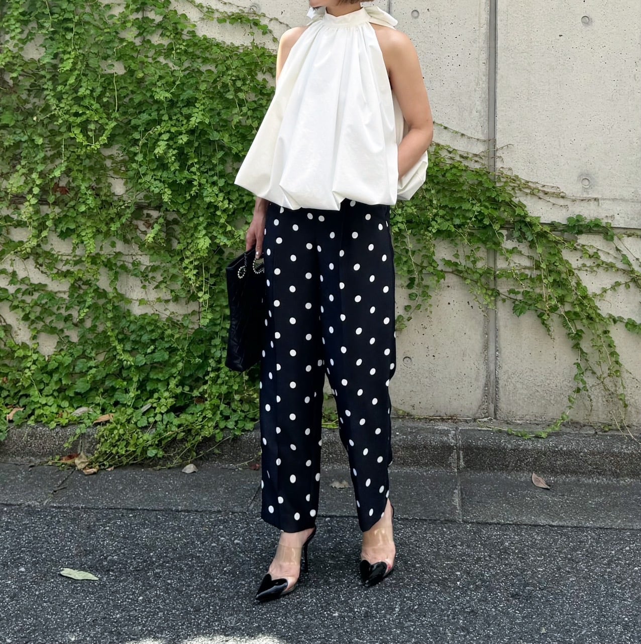 ドットテーパードパンツ Nicolas | Cygne