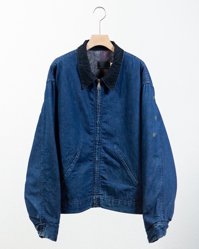 vintage "Sears" zip-up denim jacket w\blanket liner