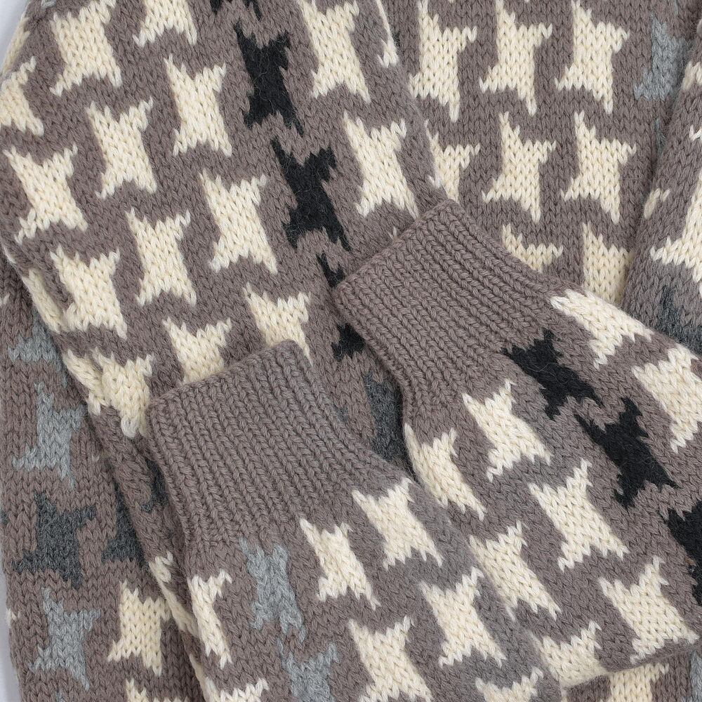 80～90s BRITCHES ハウンドトゥースチェック ハンドメイド セーター