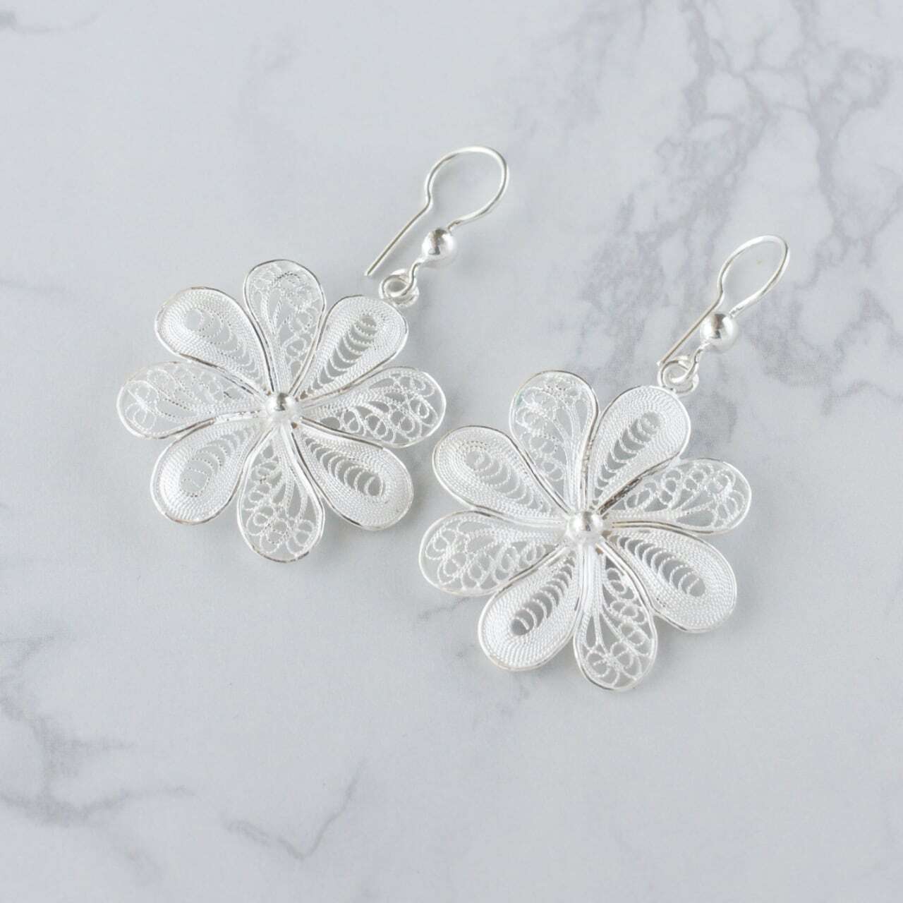 マルタ銀細工、フィリグリーシルバーブローチ【新品未使用