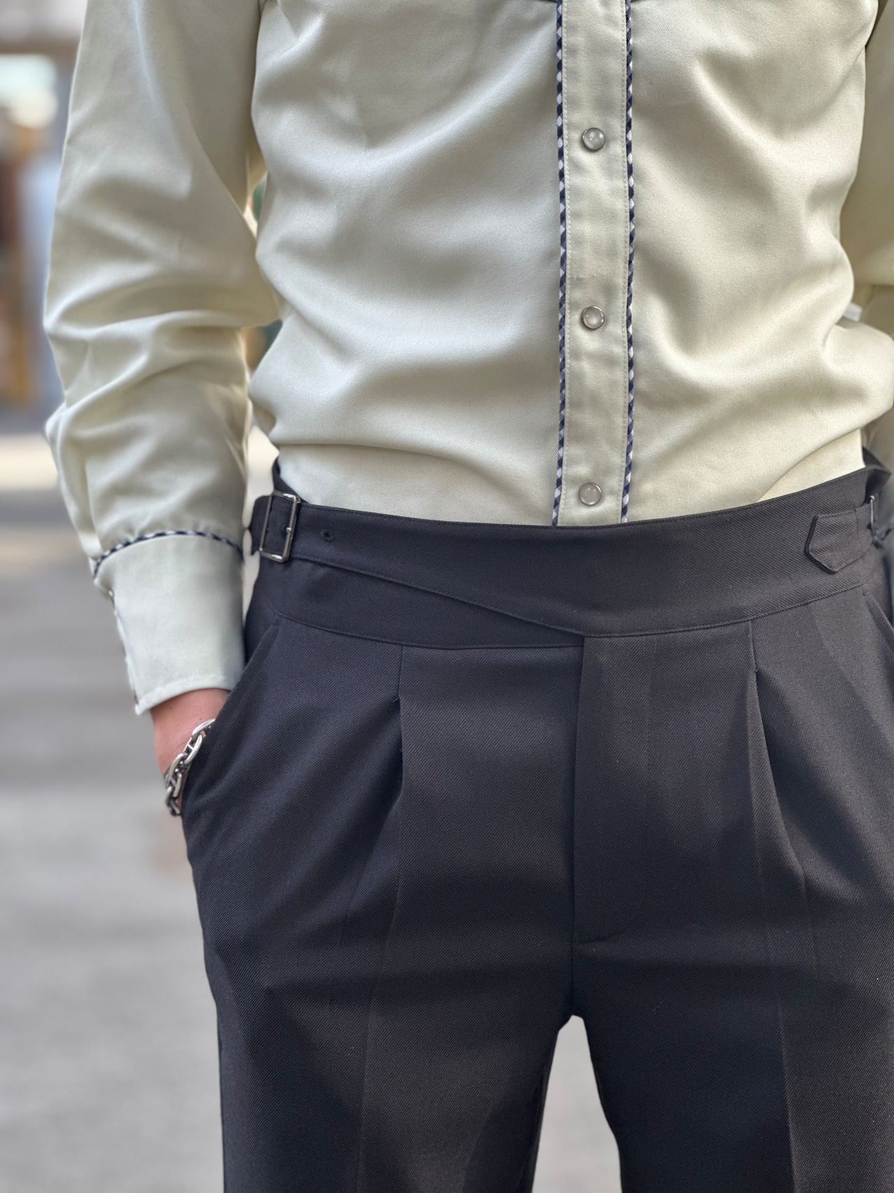 【MS01】Gurkha Flare Slacks